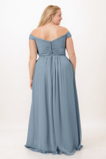 A-Line Maxi Chiffon Bridesmaid Dress CB0770