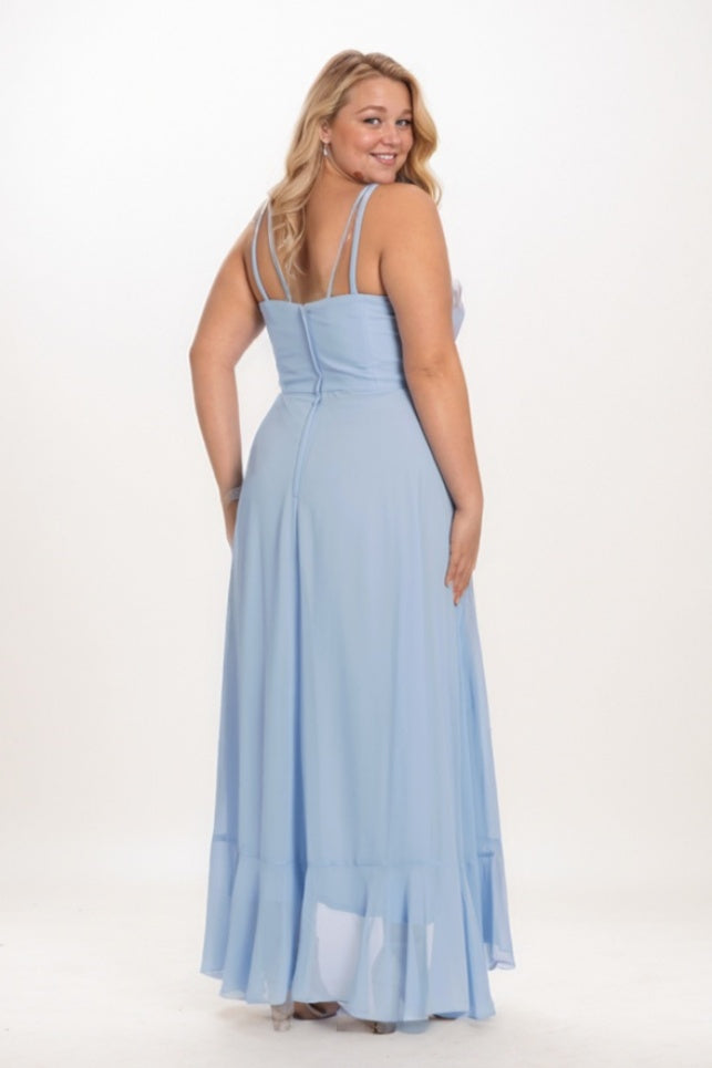 A-Line Maxi Chiffon Bridesmaid Dress CB0771