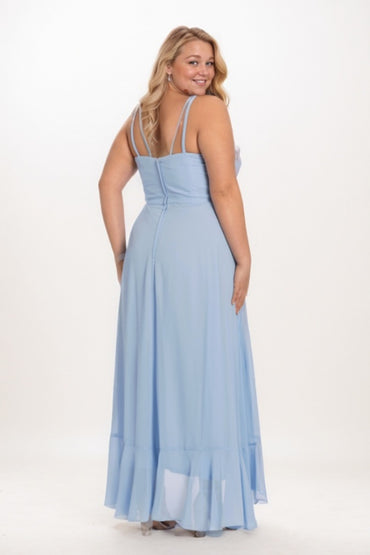 A-Line Maxi Chiffon Bridesmaid Dress CB0771