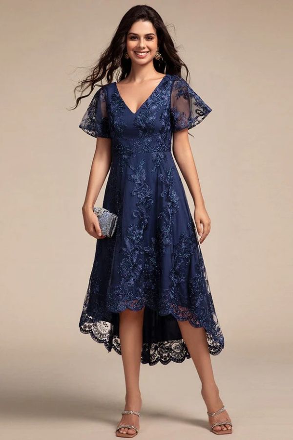 A-Line Midi Lace Dress CG0268