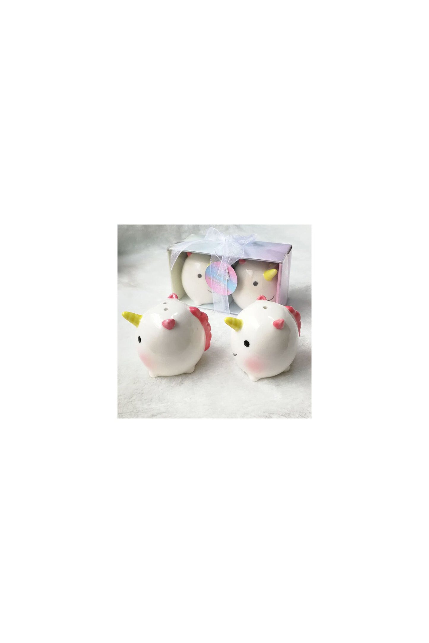 Unicorn Salt Pepper Shakers Set Baby Shower Favors Birthday Party Favors (Set of 6 pcs)