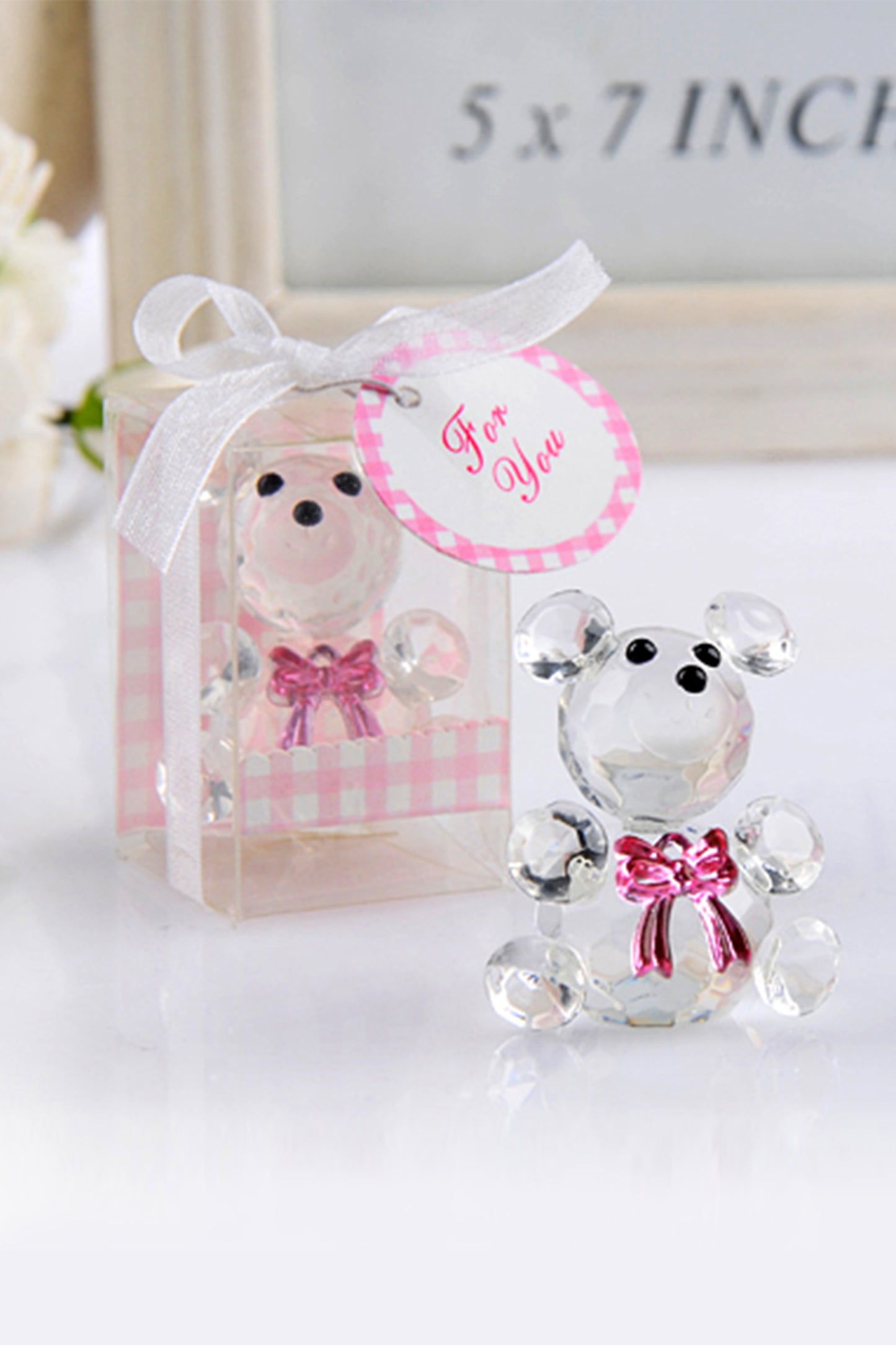 Crystal Bow Bear Favors CGF0150 (Set of 6 pcs)