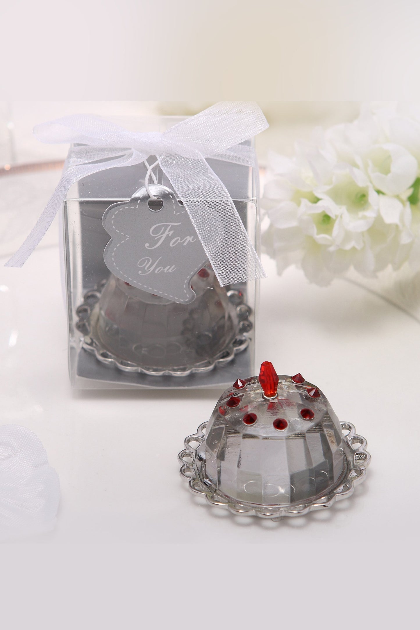 Mini Wedding Cake Crystal Favors CGF0165 (Set of 6 pcs)