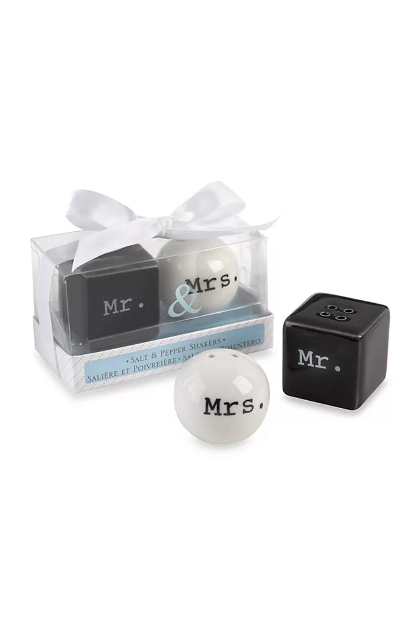 MR&MRS Salt& epper Shakers Wedding Favors CGF0184 (Set of 6 pcs)