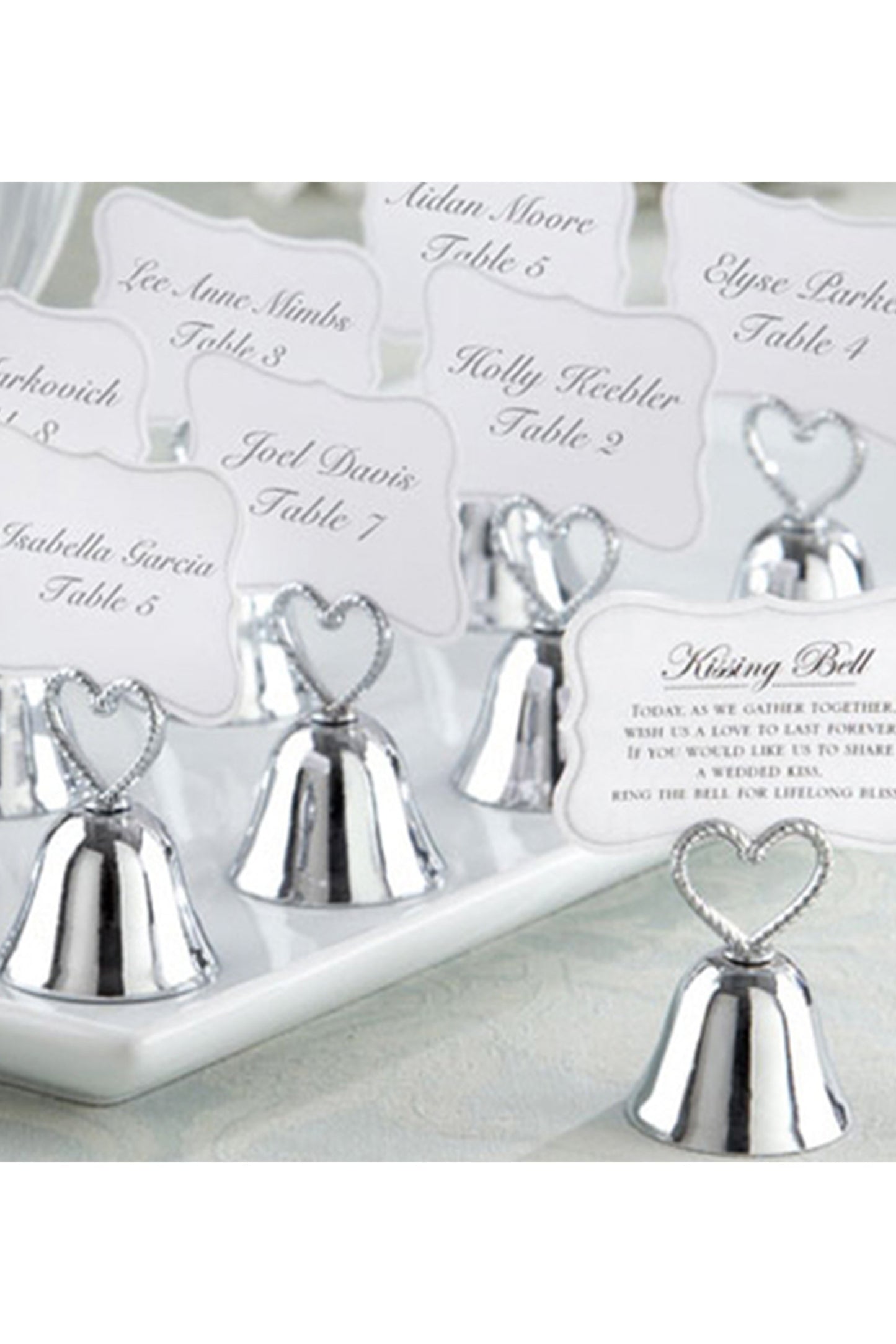 Kissing Bells Wedding Place Card Holders CGF0220 (Set of 6 pcs)