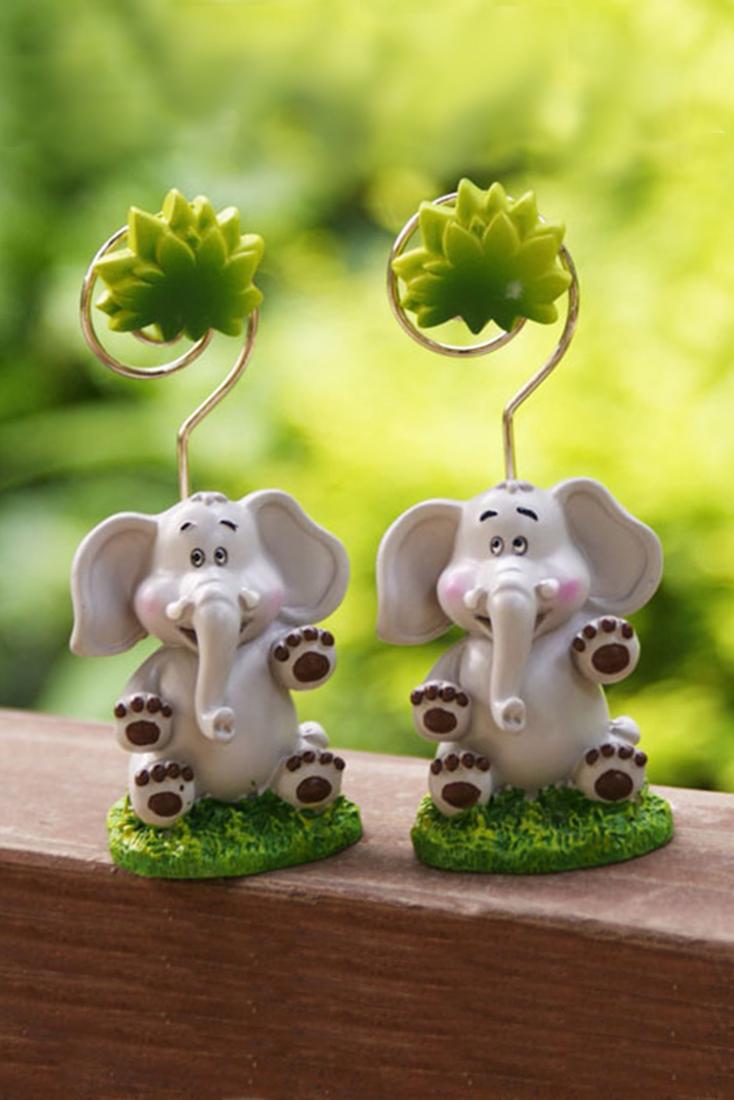 Baby Elephant Design Place Card Photo Holders CGF0224 (Set of 6 pcs)