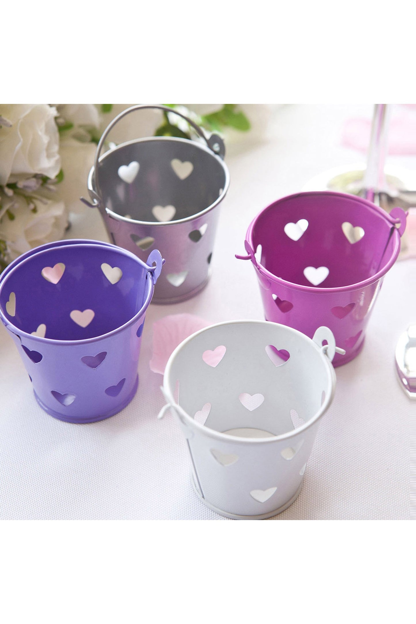 Heart Favor Pails CGF0231 (Set of 12 pcs)