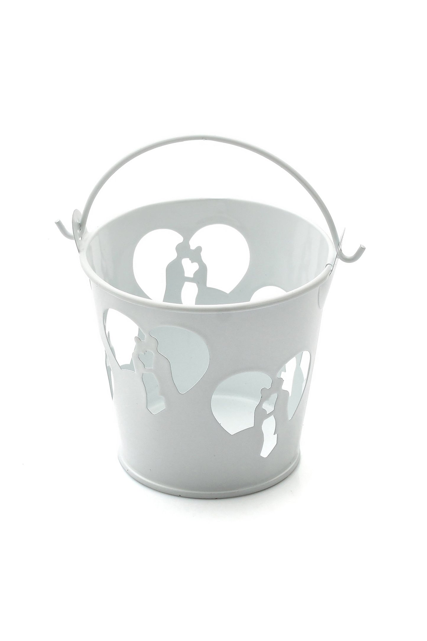 Graceful Wedding Favor Pails Miniature Buckets for Bridal Shower Hen Party Favors CGF0233 (Set of 12 pcs)