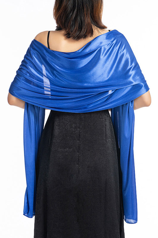 Elastic Silk like Satin Shawl with CJ0099