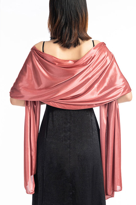 Elastic Silk like Satin Shawl with CJ0099