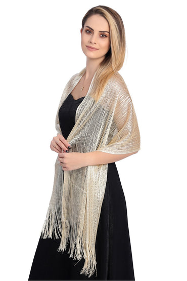 Polyester Shawl with Tassels CJ0102