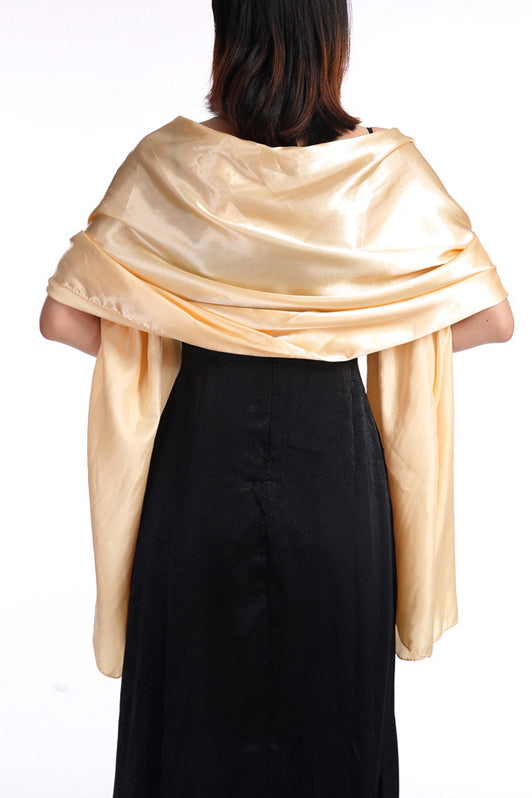 Elastic Satin Shawl with CJ0106