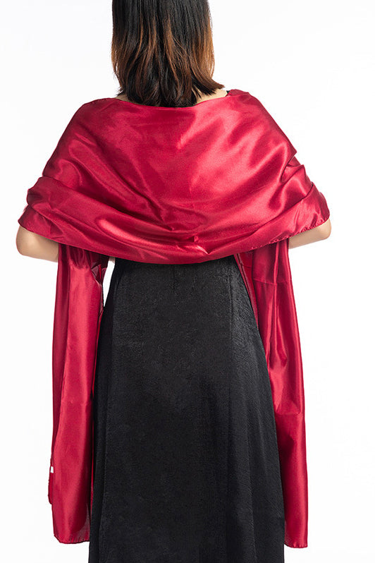 Elastic Satin Shawl with CJ0106