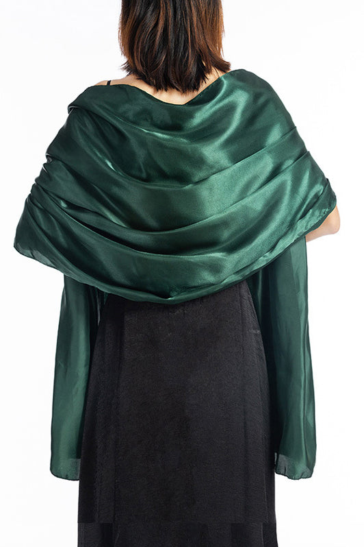 Elastic Satin Shawl with CJ0106