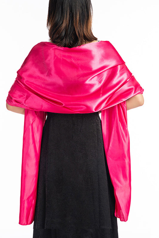 Elastic Satin Shawl with CJ0106