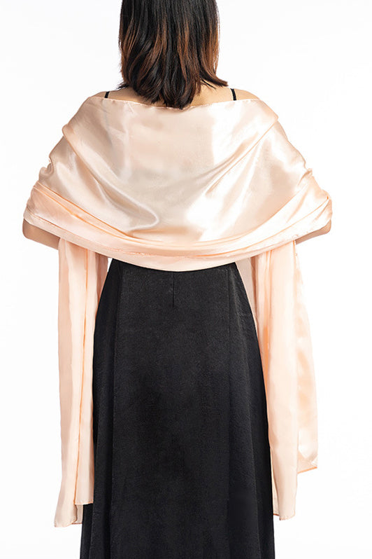 Elastic Satin Shawl with CJ0106