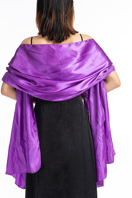 Elastic Satin Shawl with CJ0106