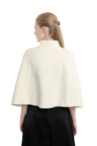 Faux Fur Shawl with Clasp CJ0121