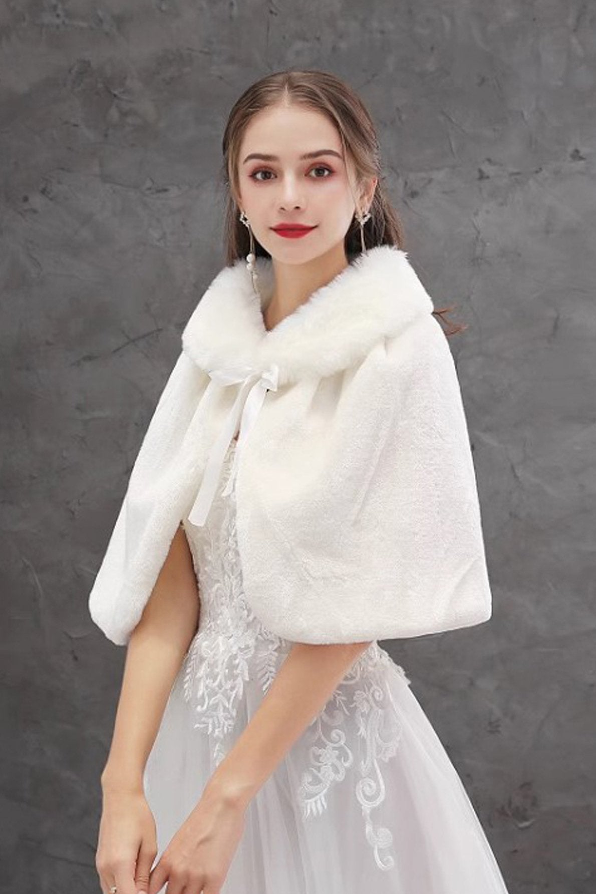 Faux Fur Shawl with CJ0128