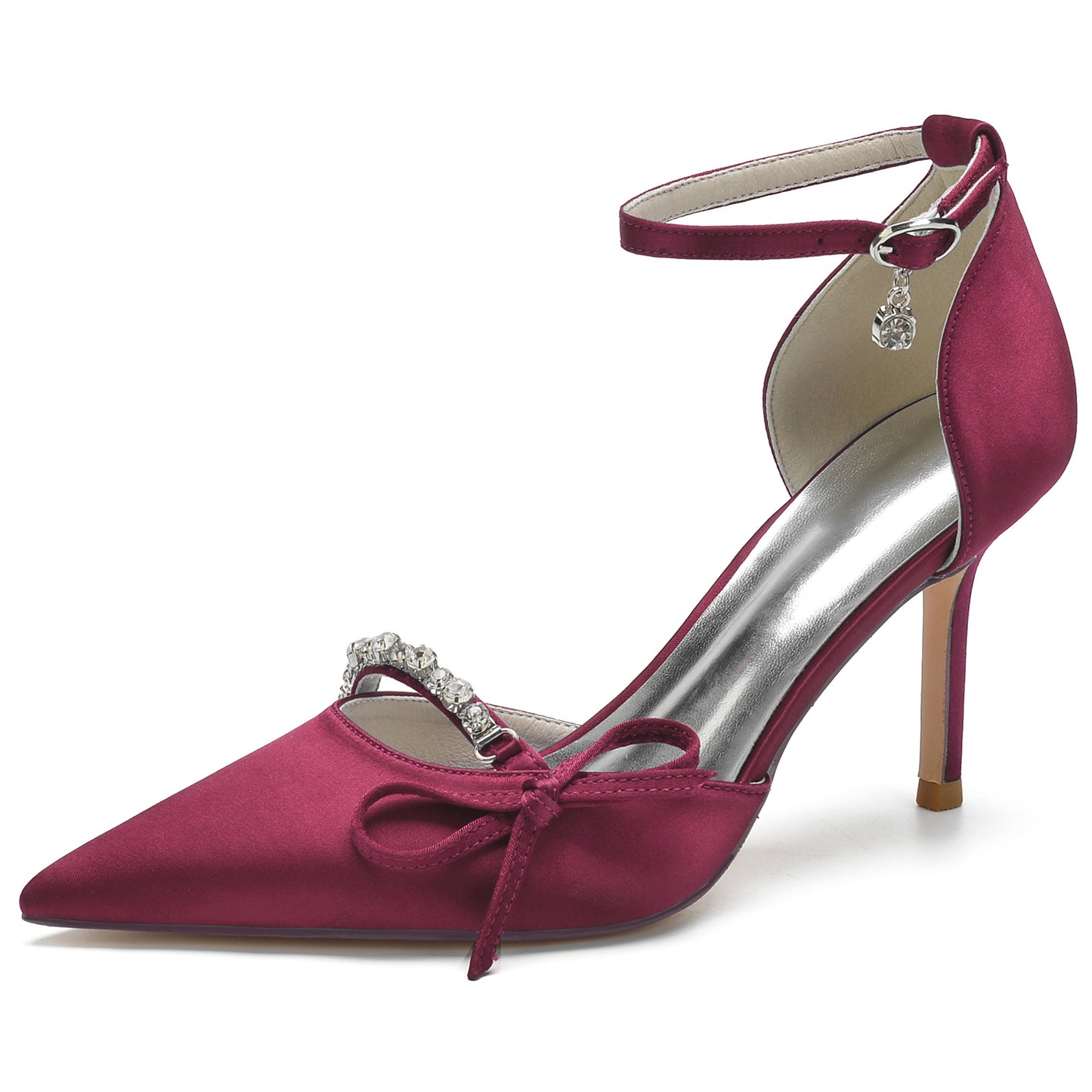 Stiletto Heel 8.5cm Silk-Like Shoes CK0135