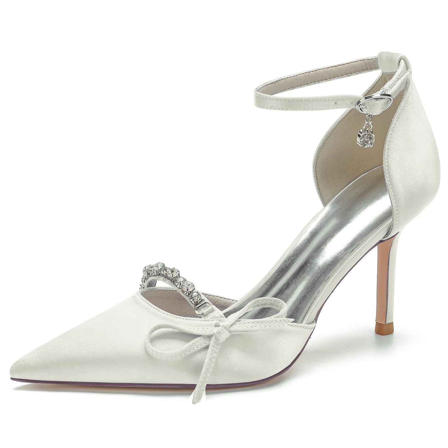 Stiletto Heel 8.5cm Silk-Like Shoes CK0135