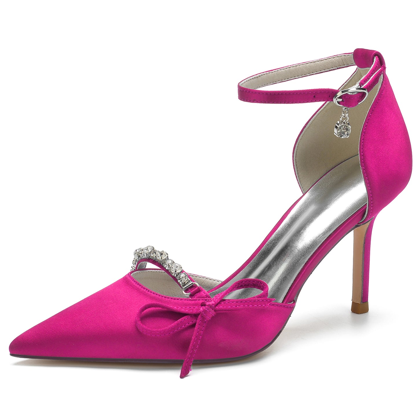 Stiletto Heel 8.5cm Silk-Like Shoes CK0135