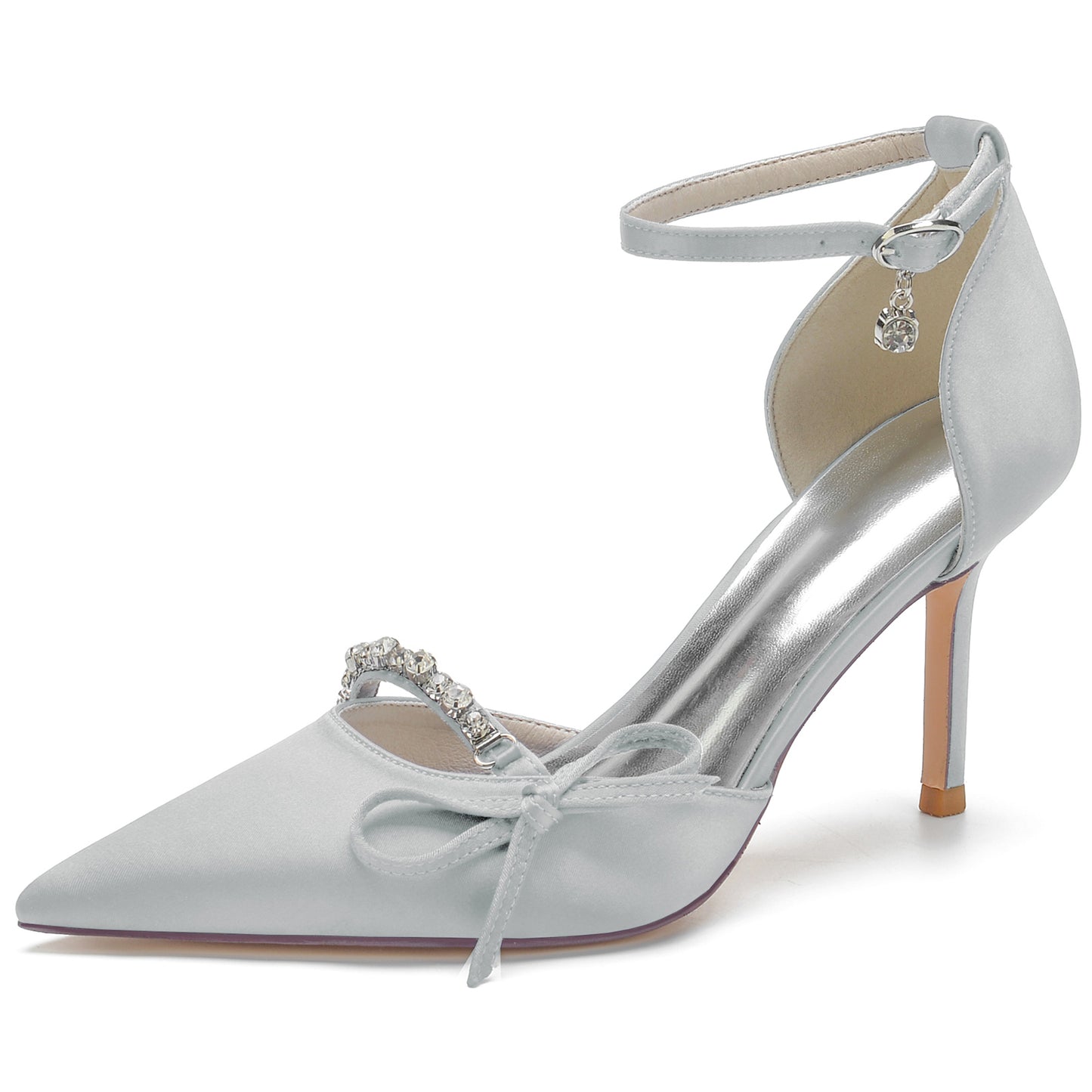 Stiletto Heel 8.5cm Silk-Like Shoes CK0135