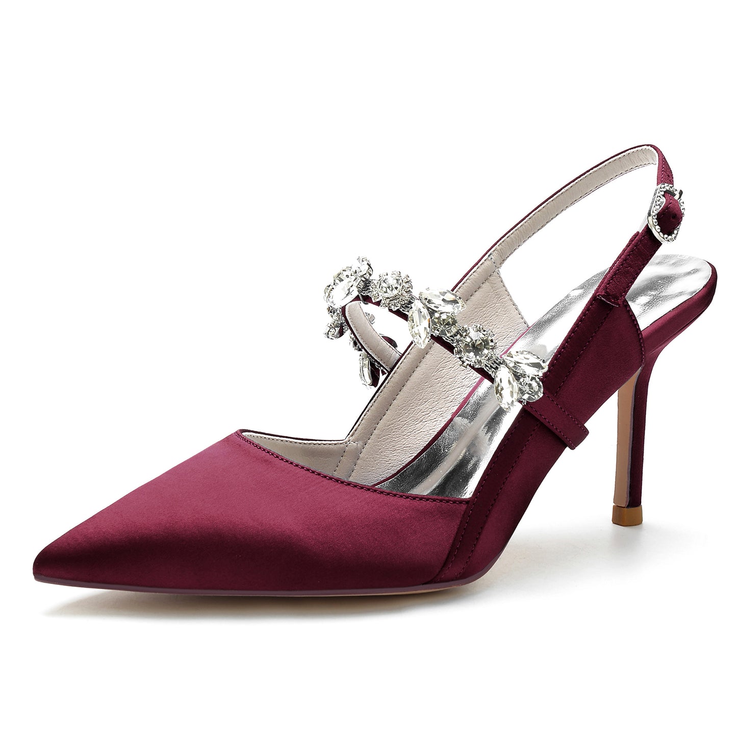 Stiletto Heel 8.5cm Silk-Like Shoes CK0137