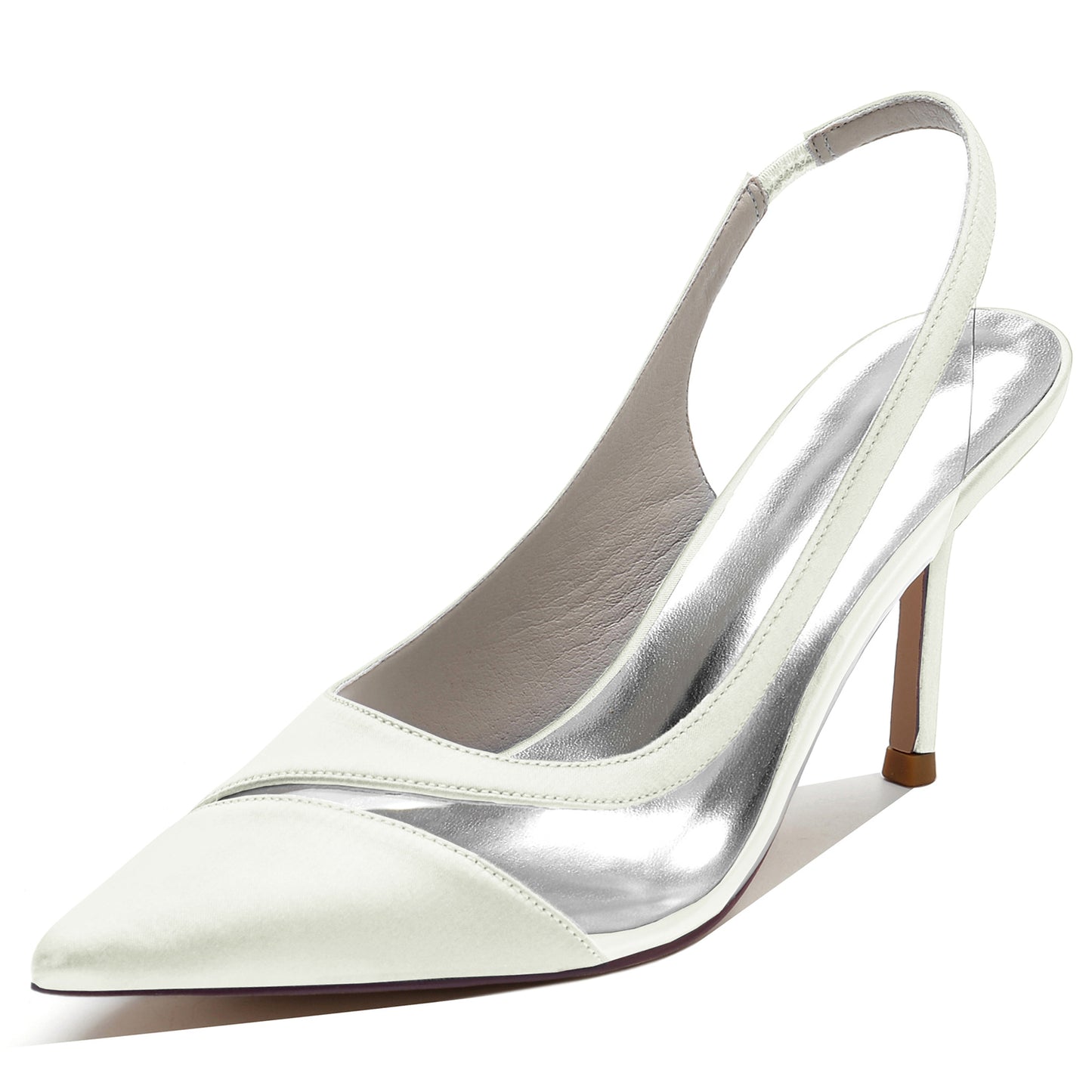 Stiletto Heel 8.5cm Silk-Like Shoes CK0145