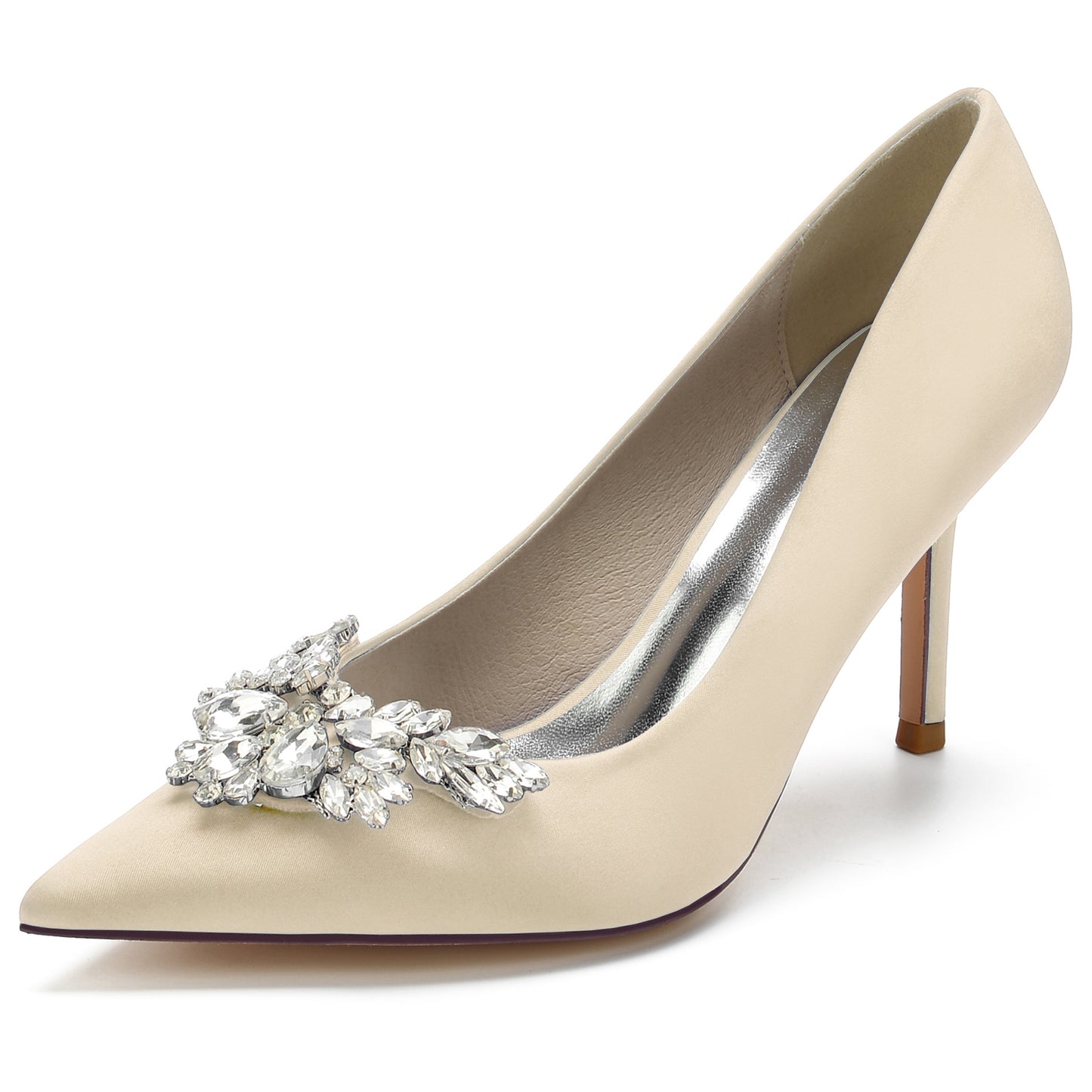 Stiletto Heel 8.5cm Silk-Like Shoes CK0150