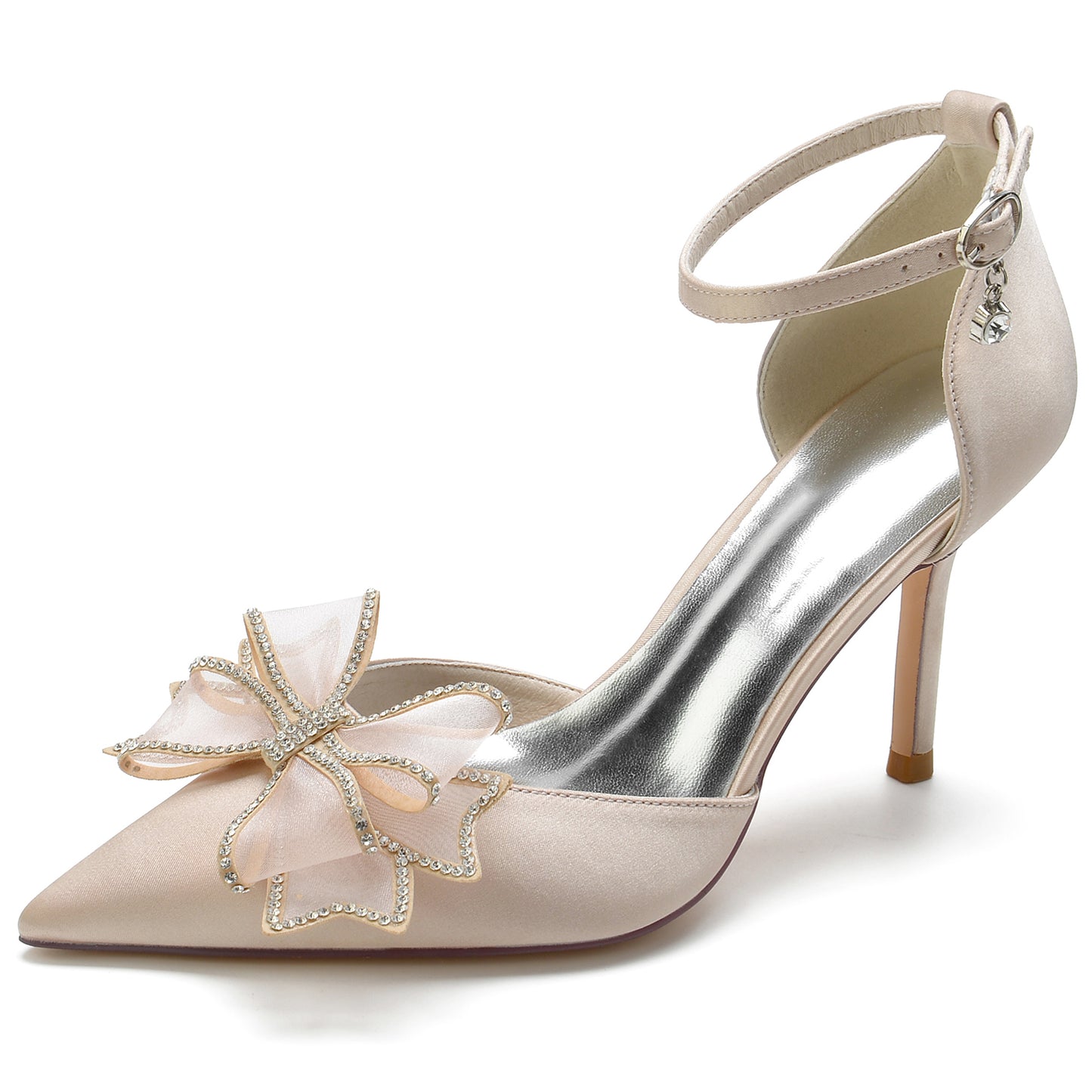 Stiletto Heel 8.5cm Silk-Like Shoes CK0170