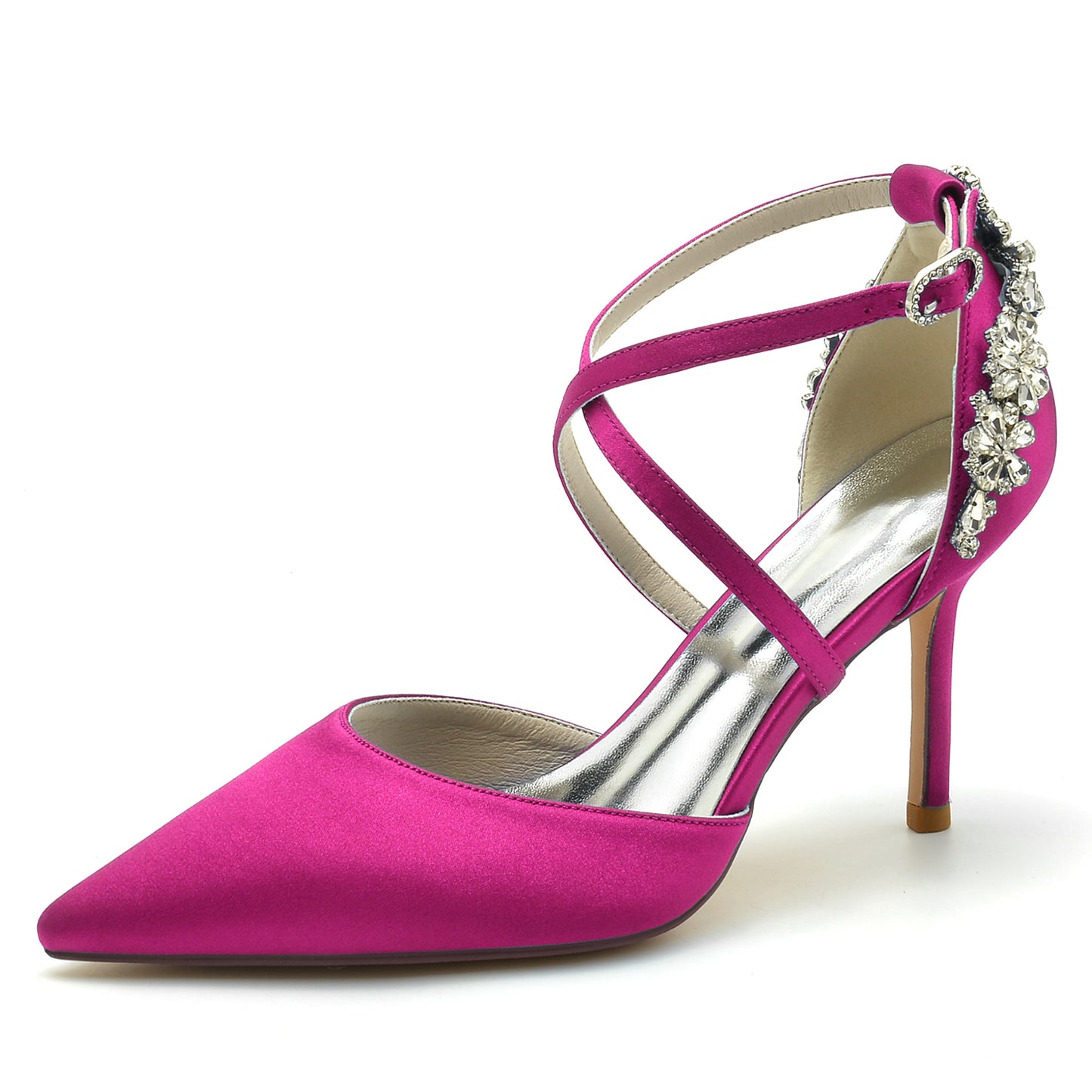 Stiletto Heel 8.5cm Silk-Like Shoes CK0174