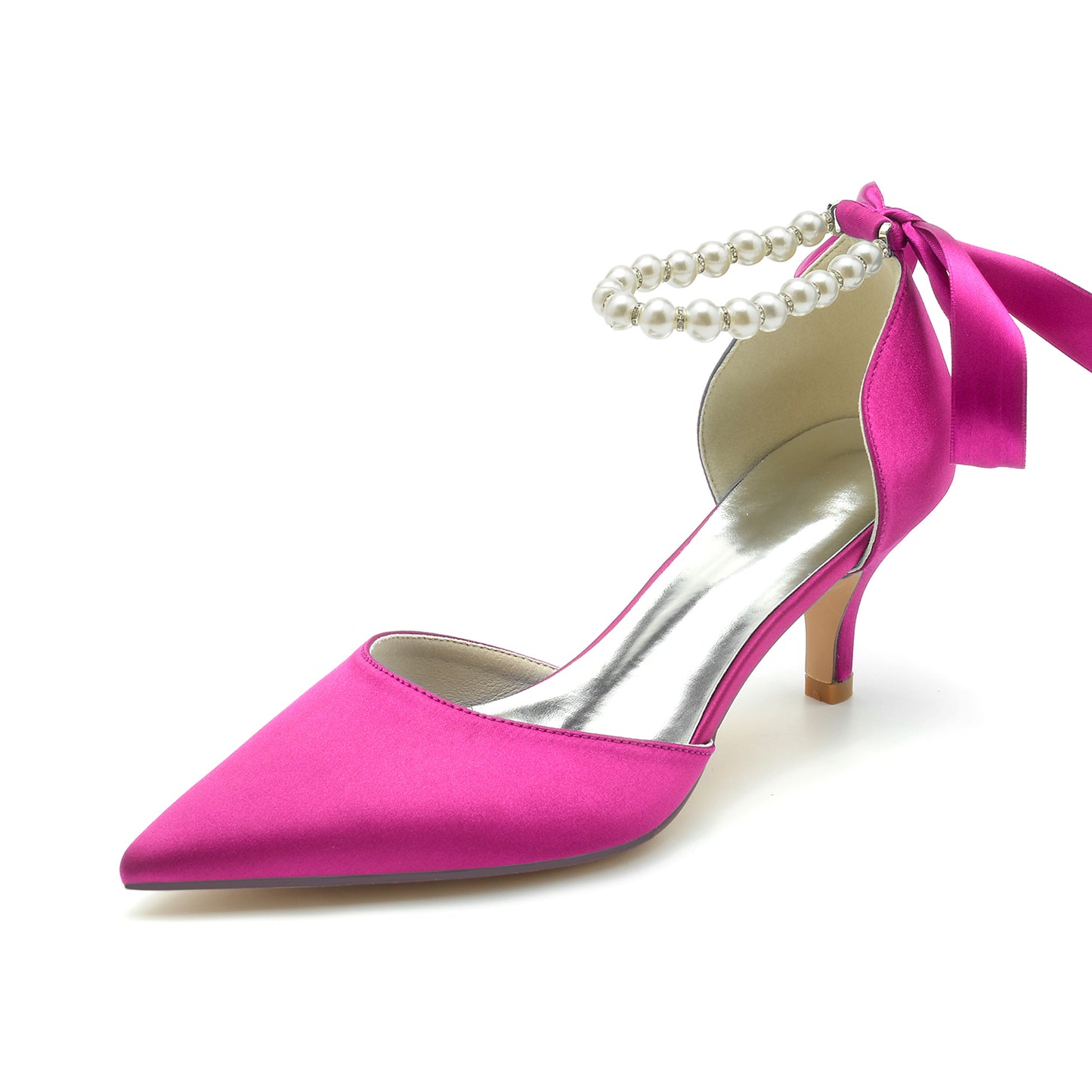 Stiletto Heel 6cm Silk-Like Shoes CK0204