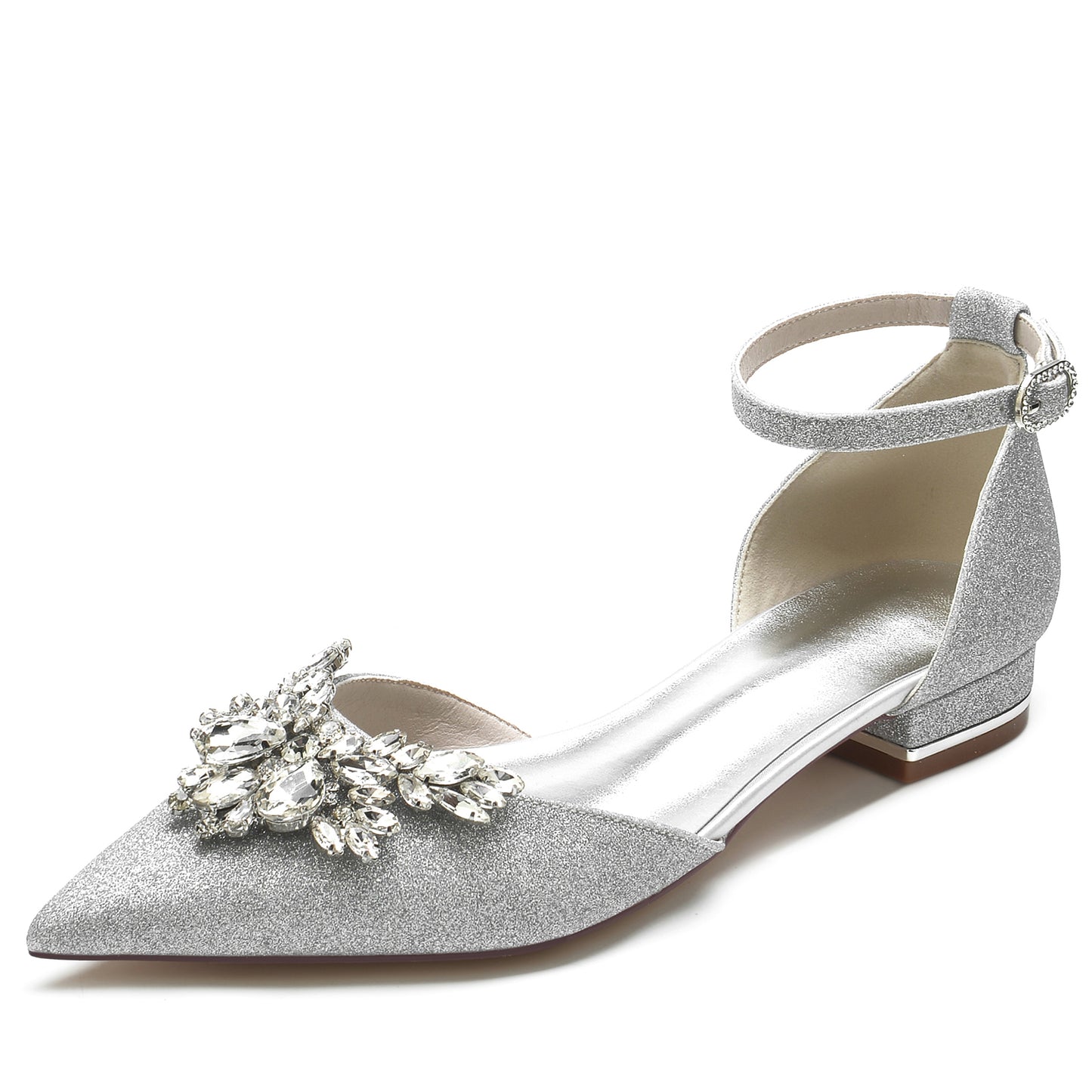 Flat Heel 2.5cm Glitter Shoes CK0240