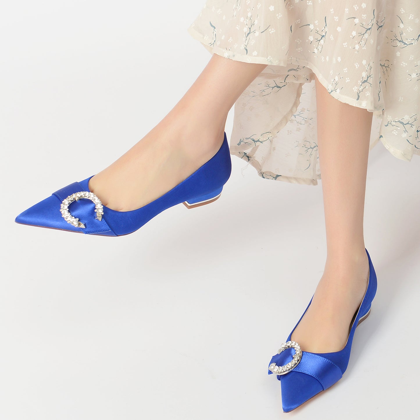 Flat Heel 2.5cm Silk-Like Shoes CK0245