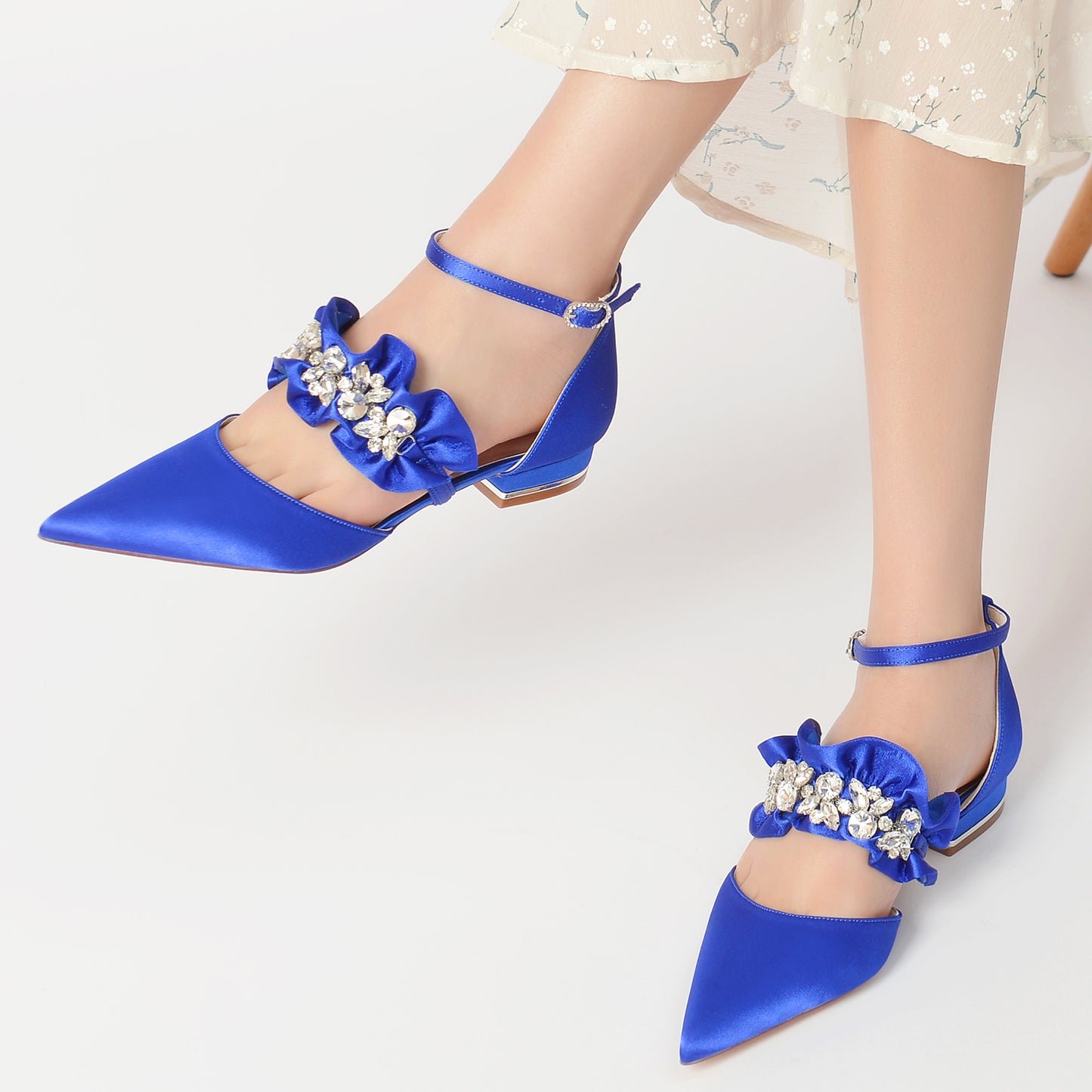 Flat Heel 2.5cm Silk-Like Shoes CK0246