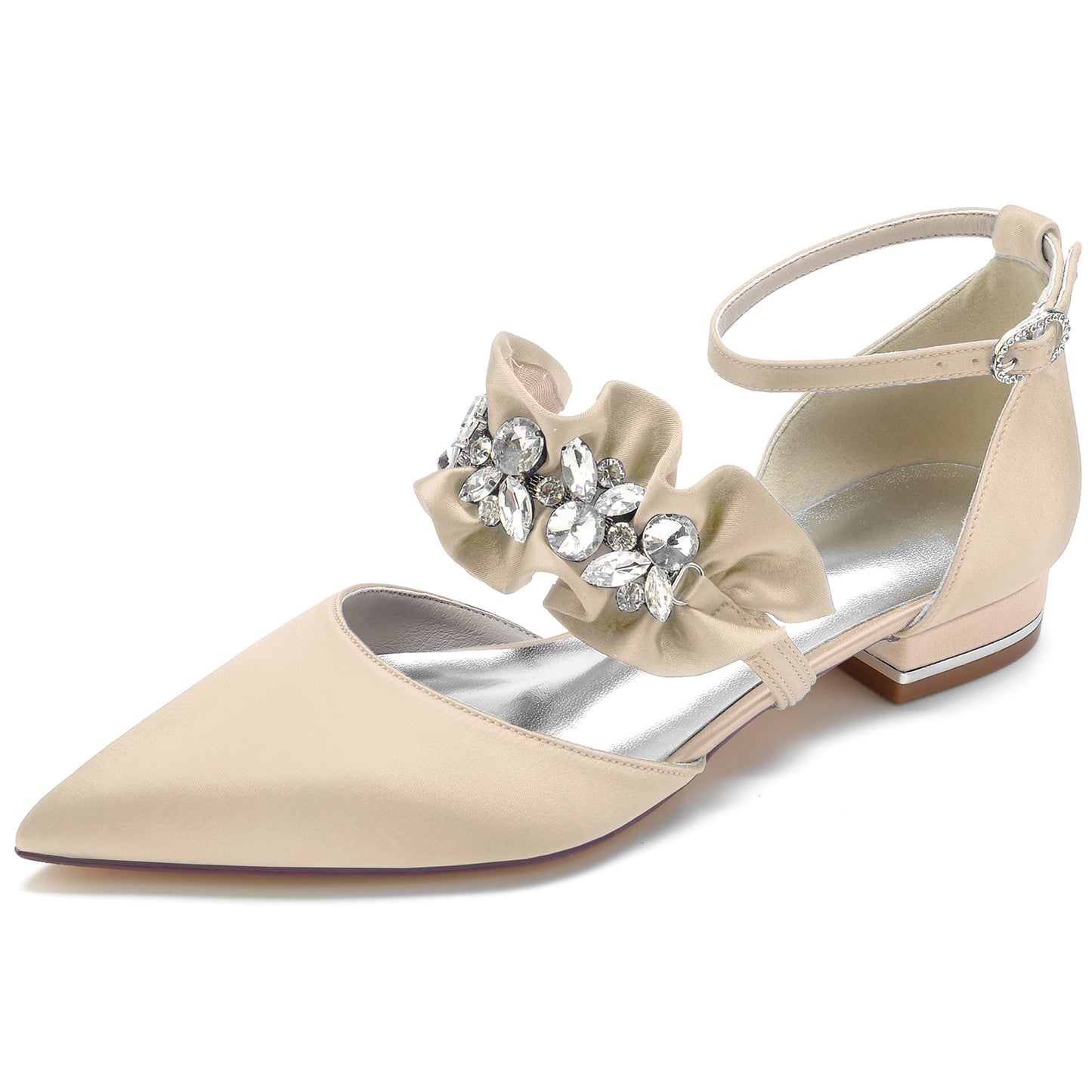 Flat Heel 2.5cm Silk-Like Shoes CK0246