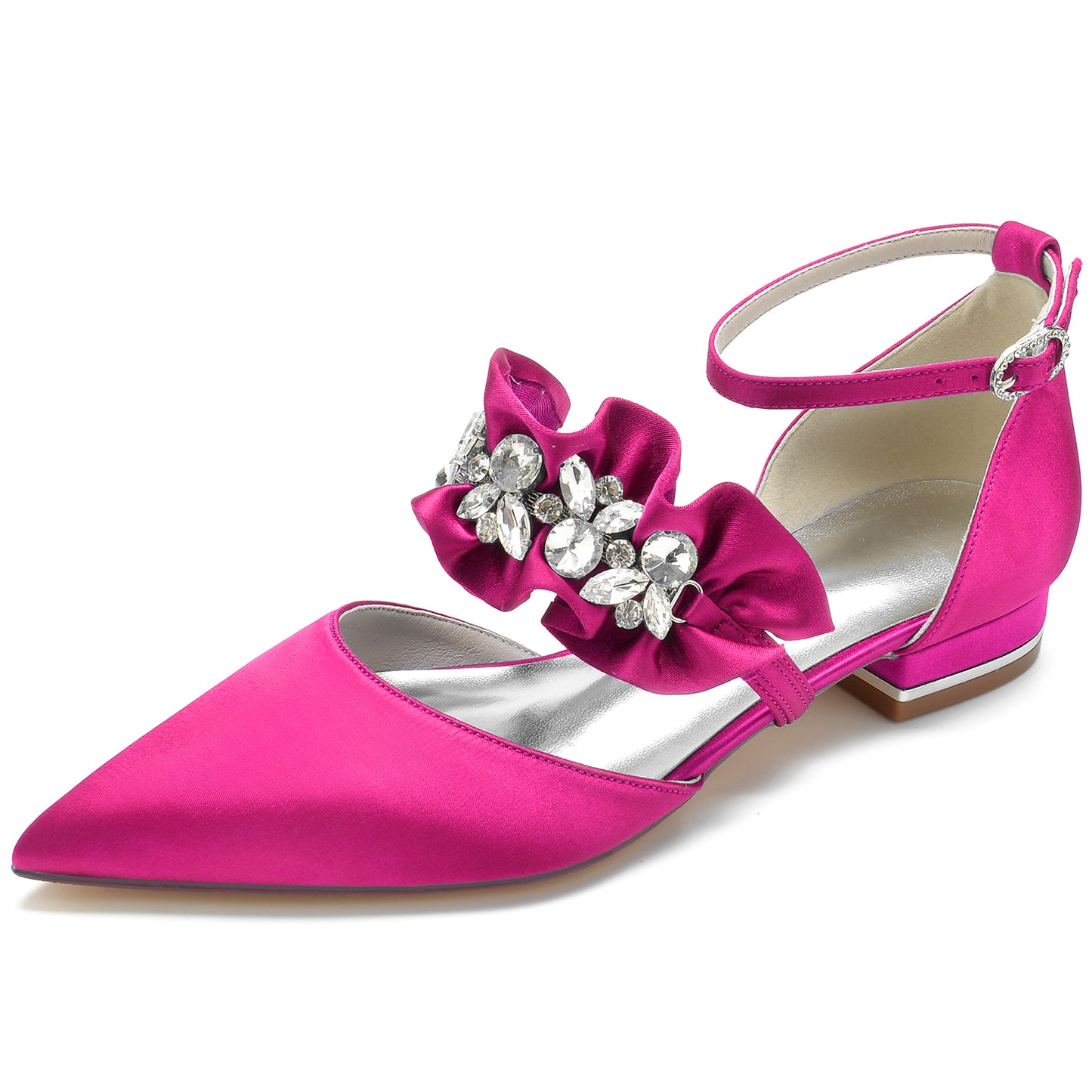 Flat Heel 2.5cm Silk-Like Shoes CK0246