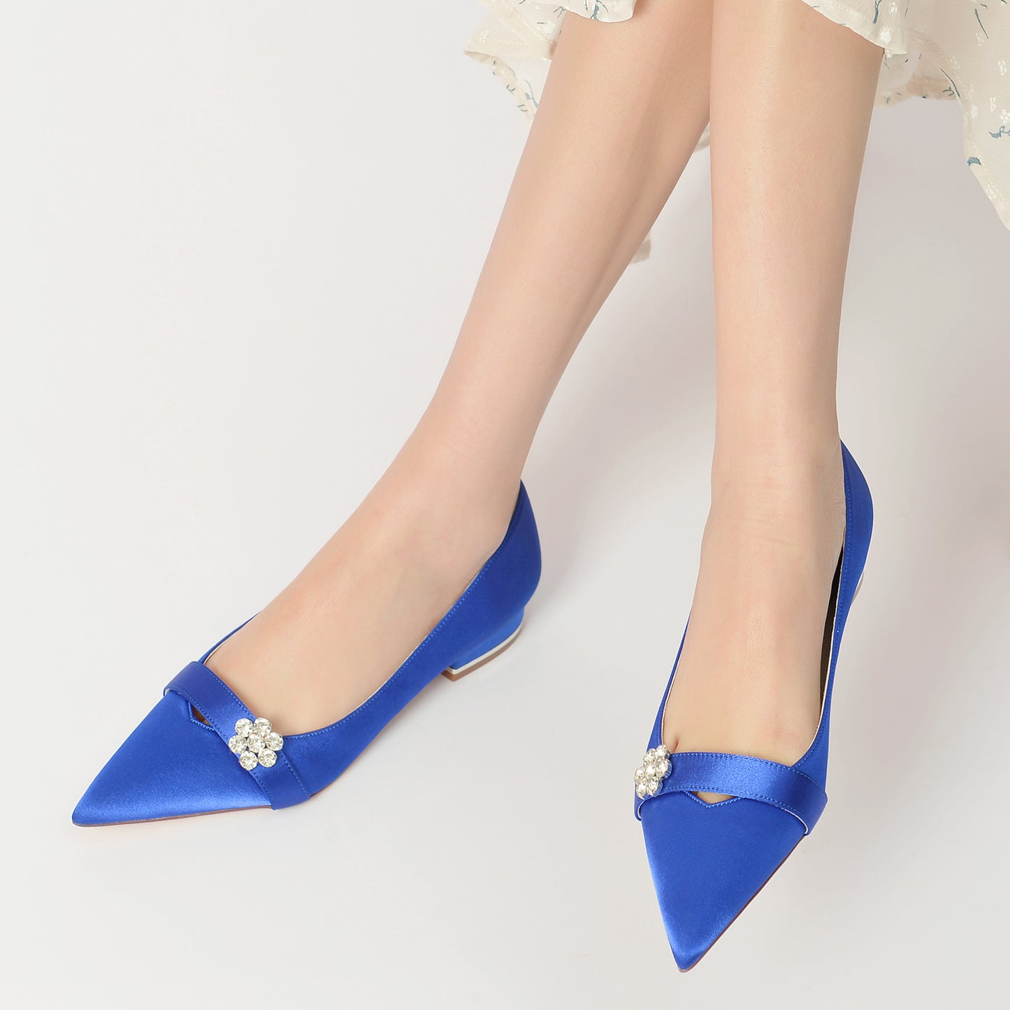 Flat Heel 2.5cm Silk-Like Shoes CK0247