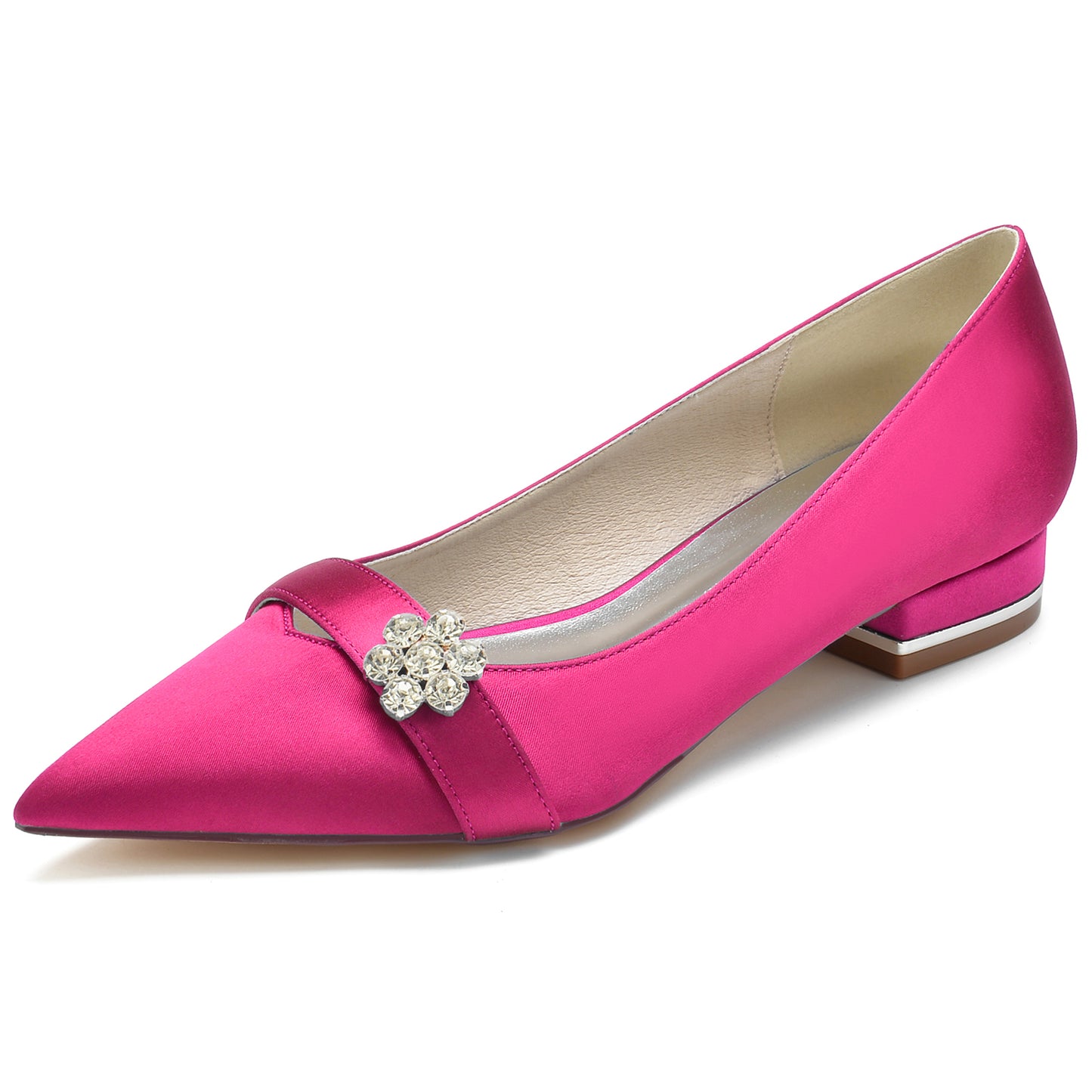 Flat Heel 2.5cm Silk-Like Shoes CK0247