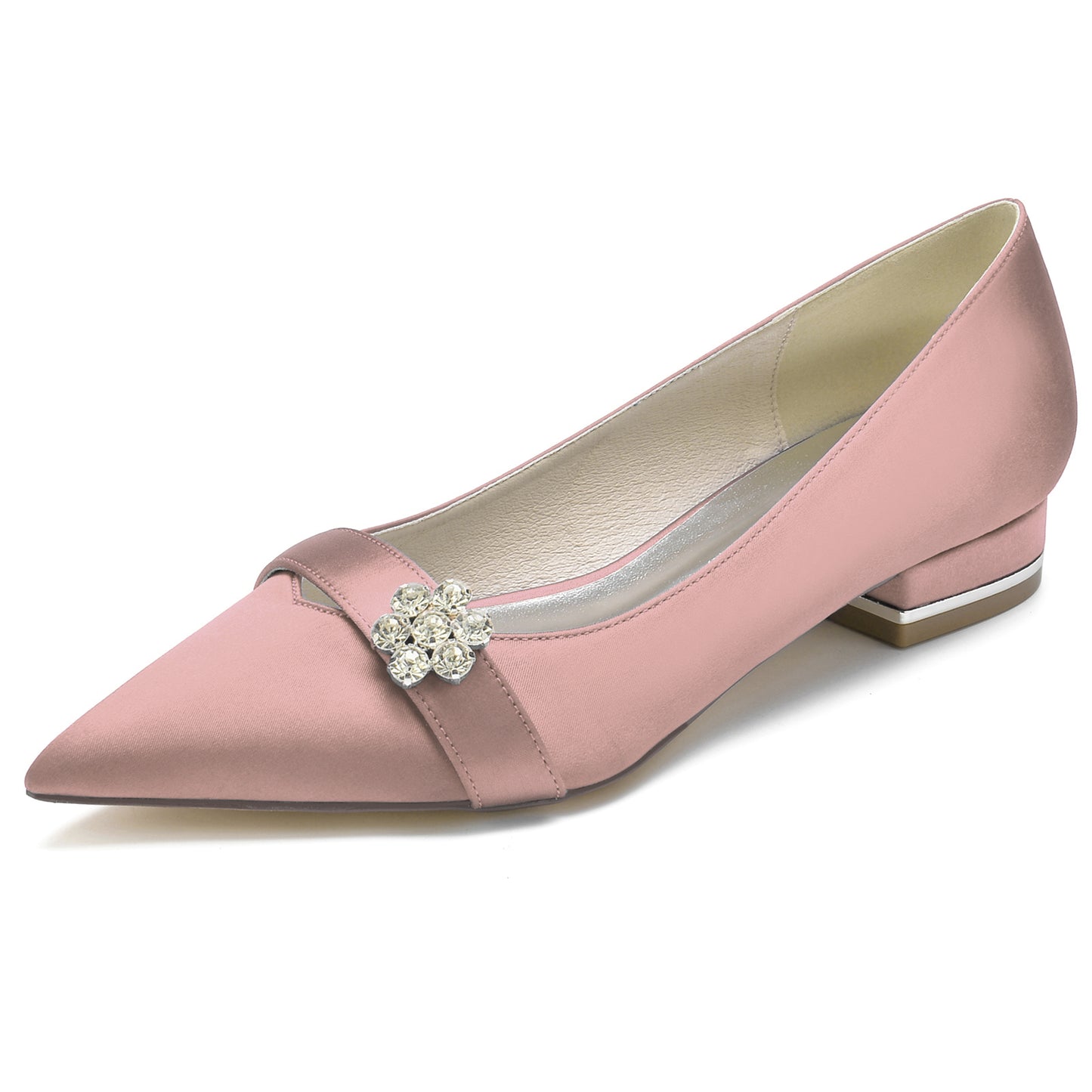 Flat Heel 2.5cm Silk-Like Shoes CK0247