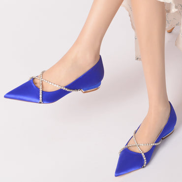 Flat Heel 2.5cm Silk-Like Shoes CK0248