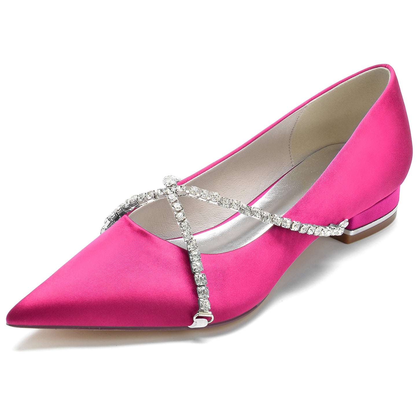 Flat Heel 2.5cm Silk-Like Shoes CK0248