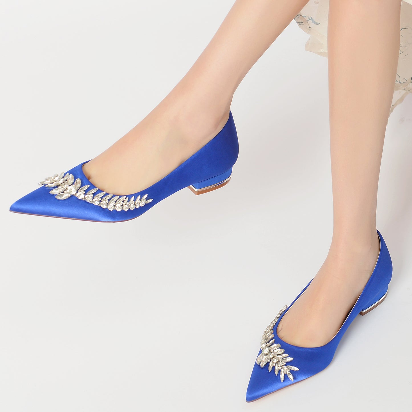 Flat Heel 2.5cm Silk-Like Shoes CK0253