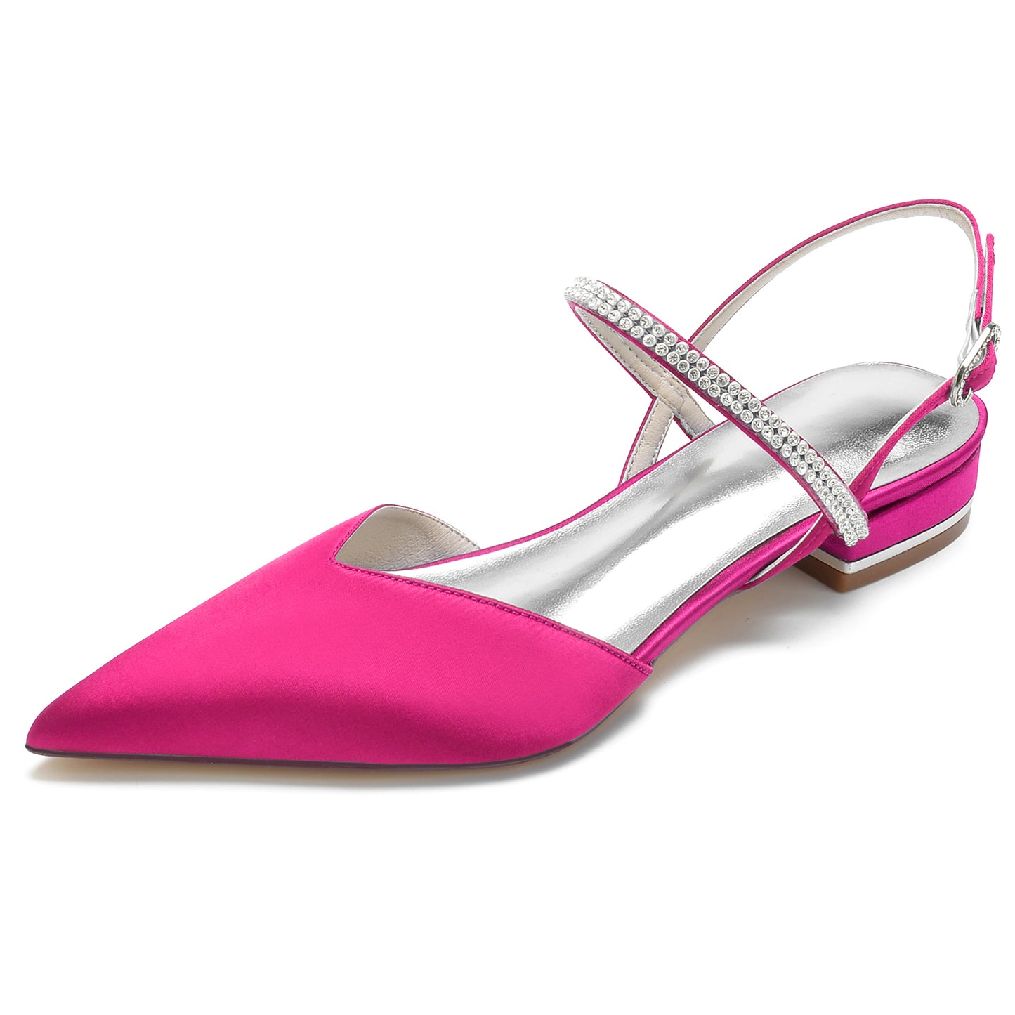 Flat Heel 2.5cm Silk-Like Shoes CK0255