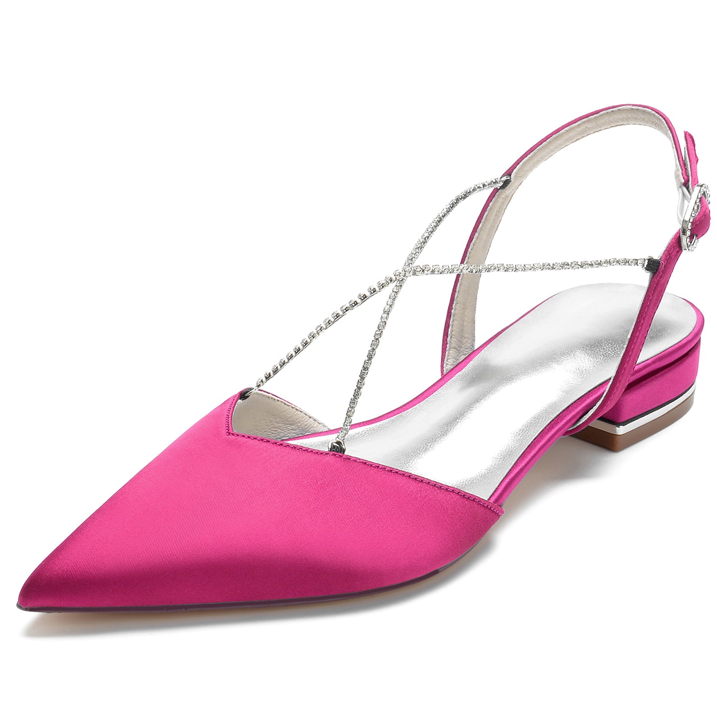 Flat Heel 2.5cm Silk-Like Shoes CK0256