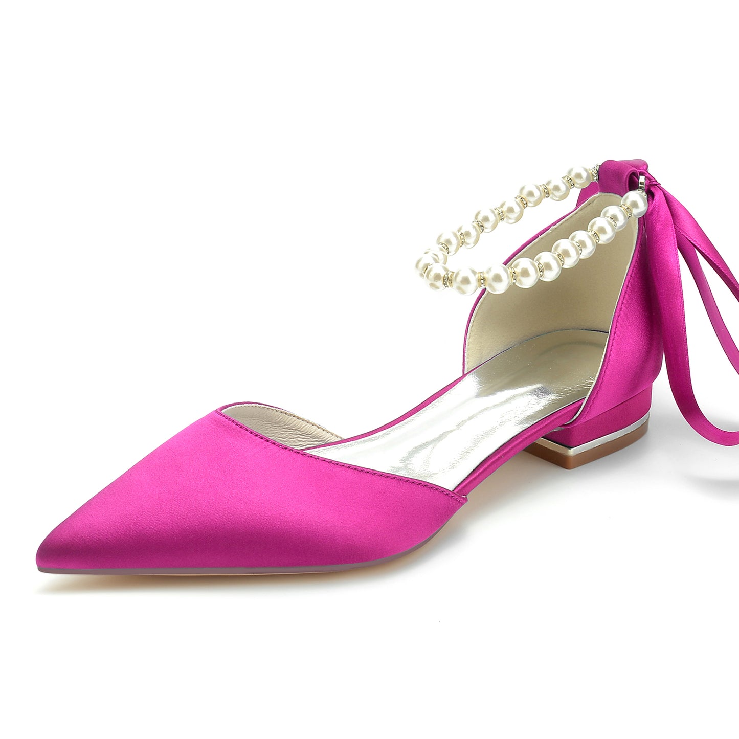 Flat Heel 2.5cm Silk-Like Shoes CK0258