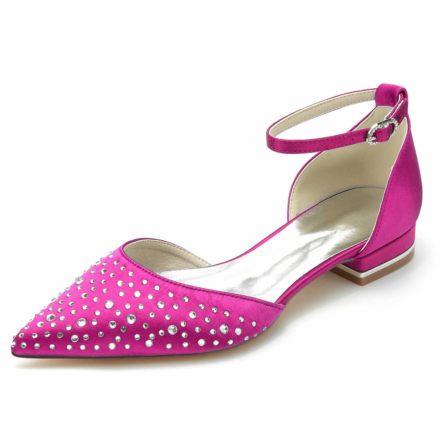 Flat Heel 2.5cm Silk-Like Shoes CK0259