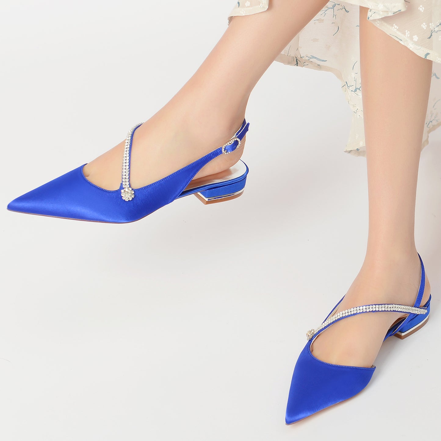 Flat Heel 2.5cm Silk-Like Shoes CK0263