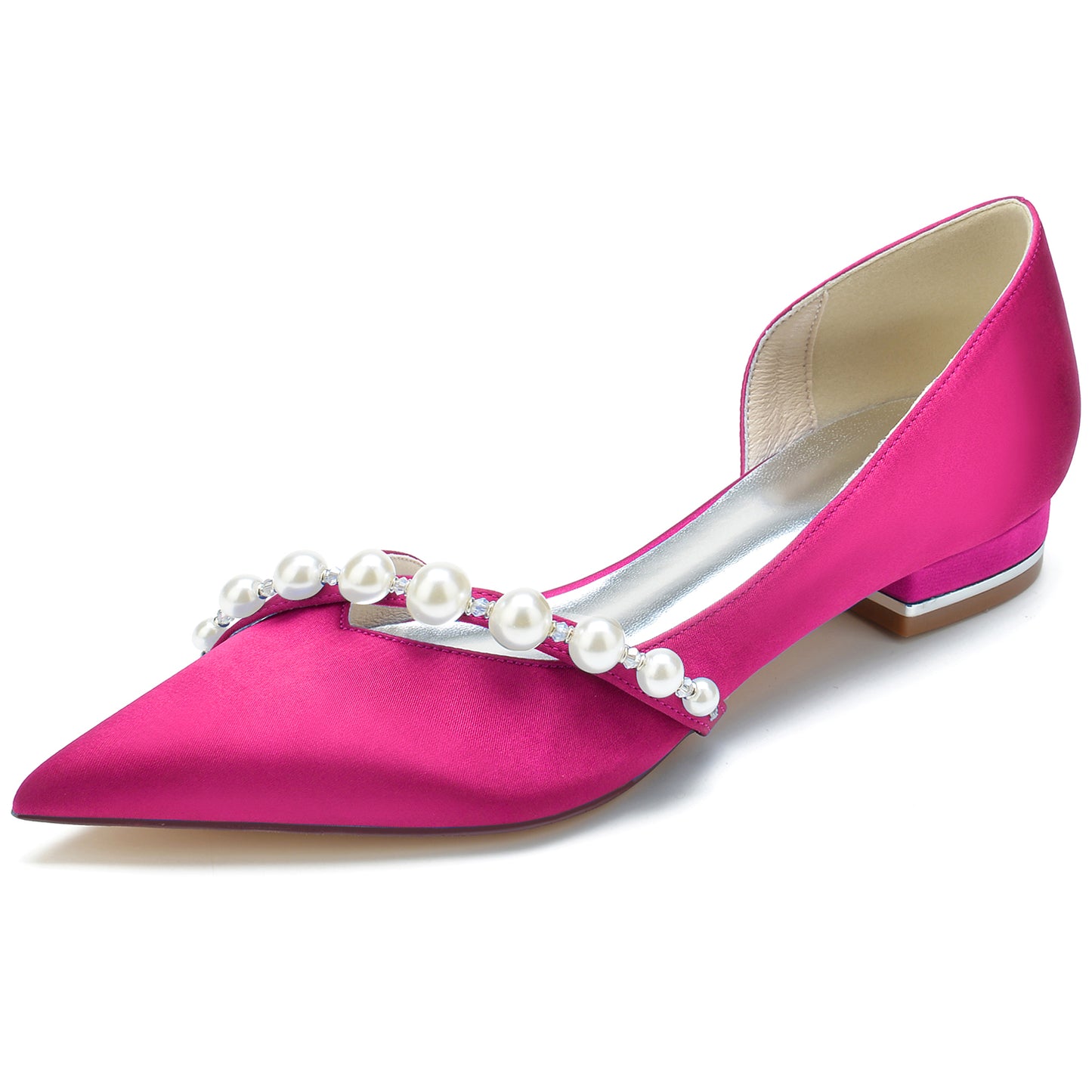 Flat Heel 2.5cm Silk-Like Shoes CK0264